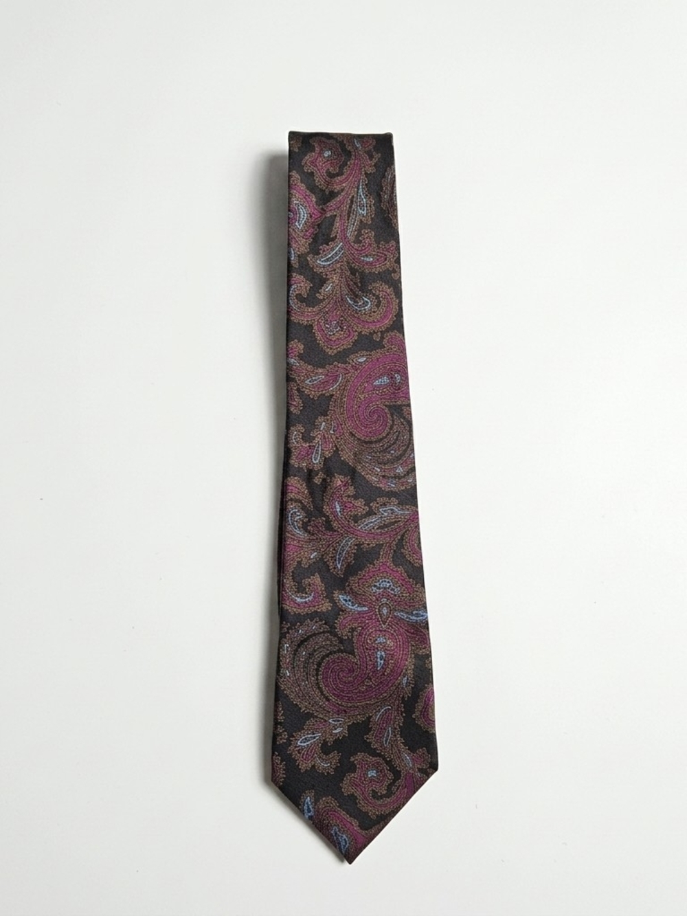 Vintage Harvard Cooperative Society The Coop Paisley Silk Tie